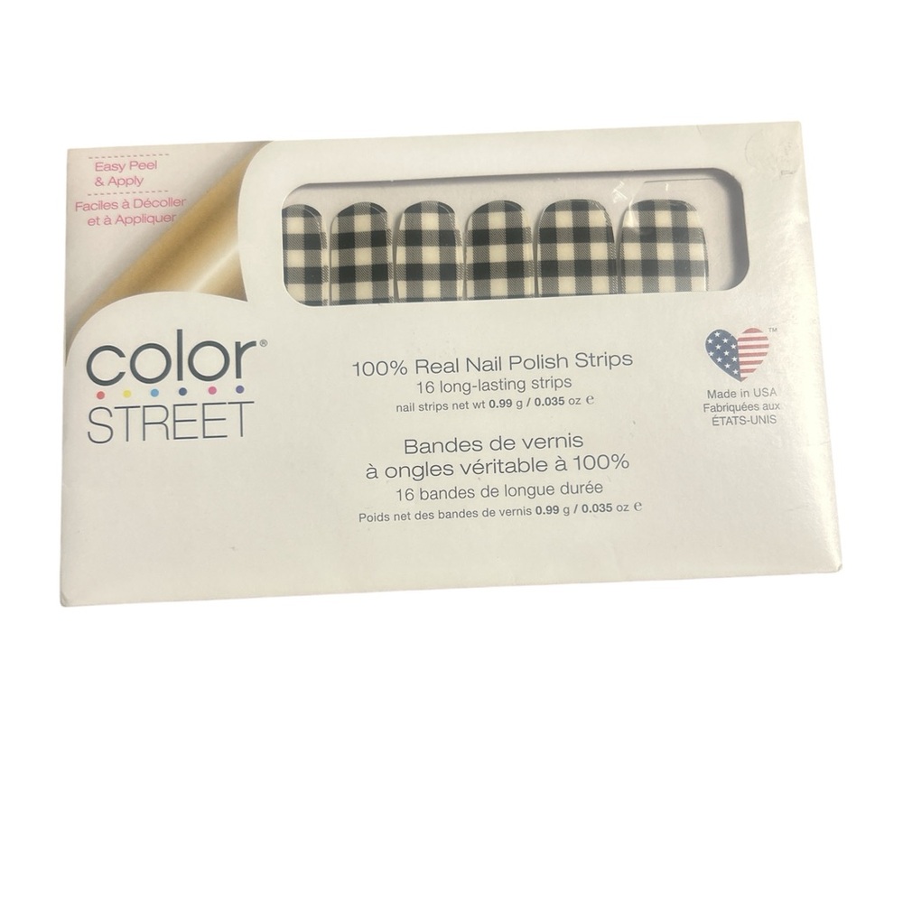 Color Street Checkered Nail Polish Strips